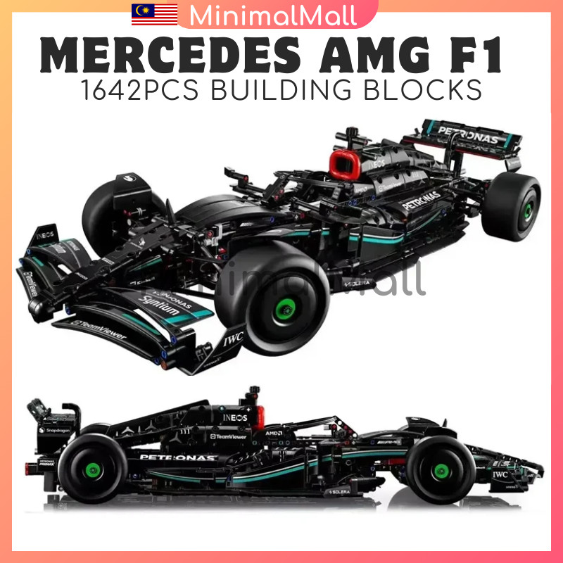 1642PCS Mercedes AMG F1 W14 E Bricks Masterpiece Performance Formula 1 ...
