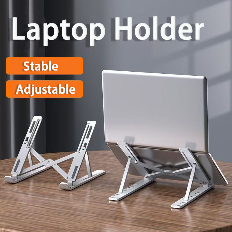 Laptop stand, seven adjustable levels, foldable laptop desktop ...