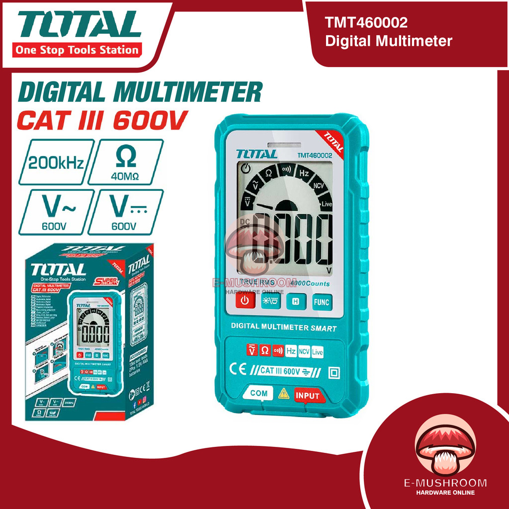 Total Digital Multimeter TMT460002 | Shopee Malaysia