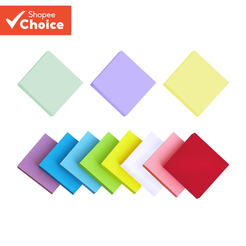 11 Pads Sticky Notes 1.5 x 1.5 In（3.8 x 3.8 cm）, Colorful Sticky Pad ...