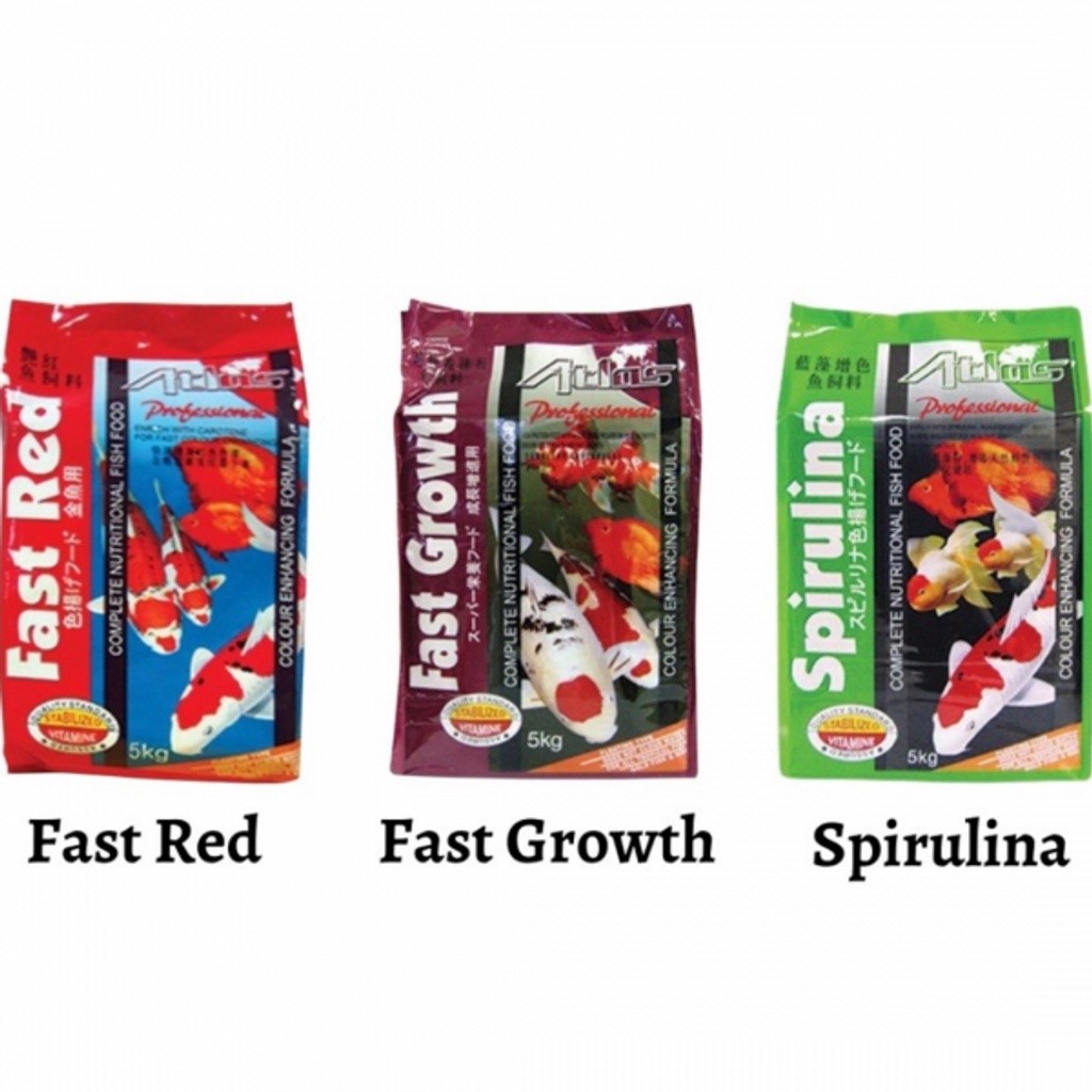 Atlas Koi Fish Food 1KG (M/L) – Fast Red | Fast Growth | Spirulina ...