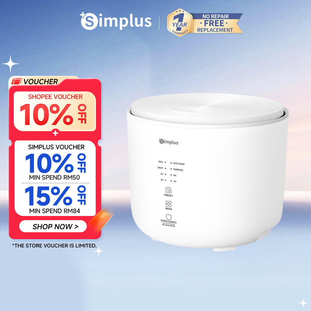 Simplus 4 Cooking Programs Smart Home Mini Rice Cooker (2L) DFBA006 ...