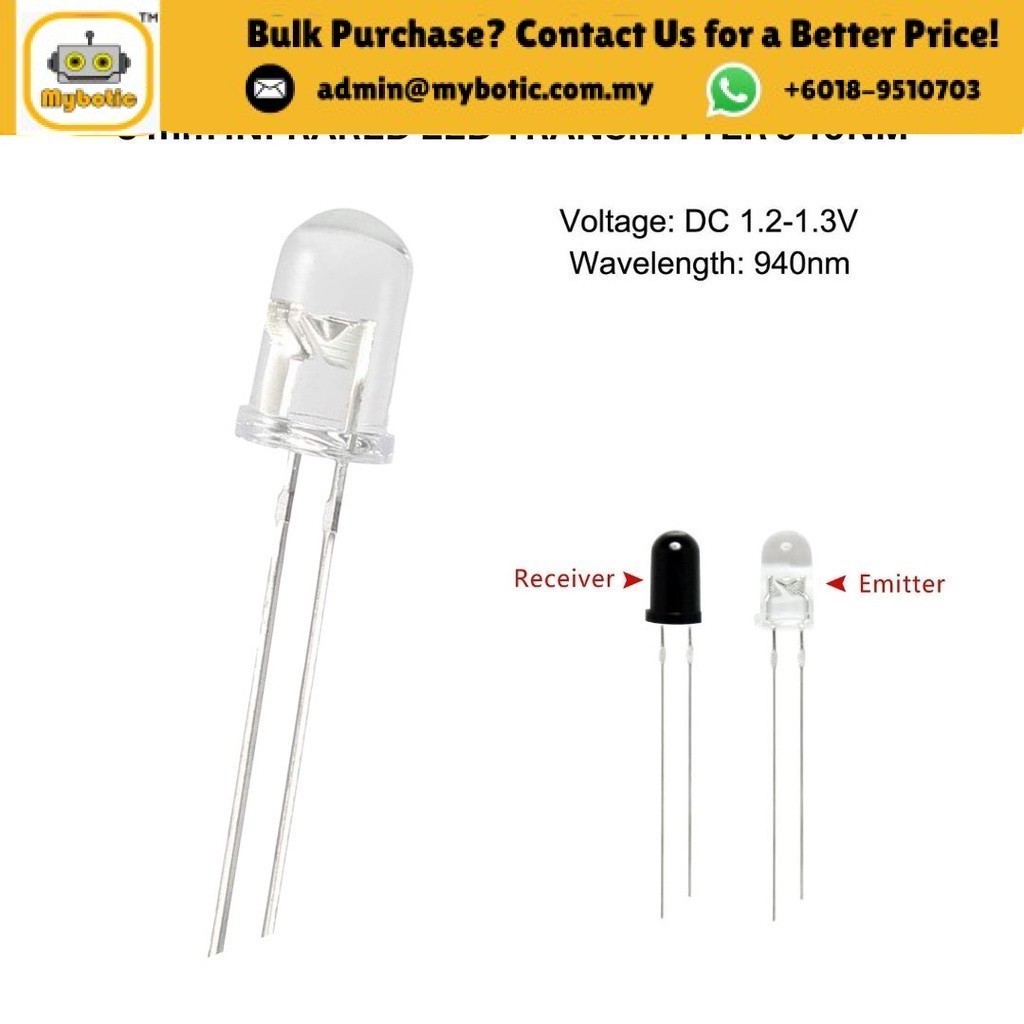 5MM INFRARED LED TRANSMITTER | Shopee Malaysia