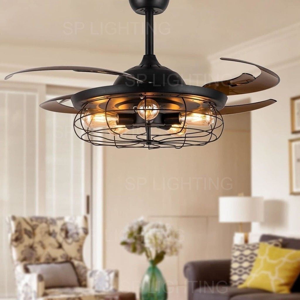 Vintage Designer Ceiling Fan (Hook) with Remote Ceiling Fan with Light ...
