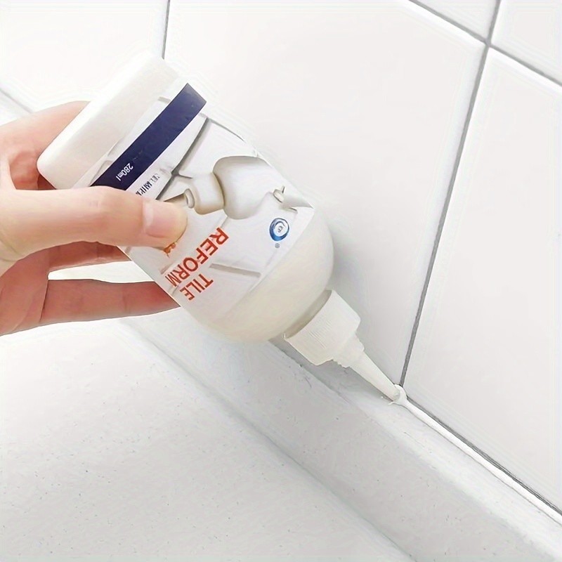 White Waterproof Tile Joint Filler & Sealant Instantly Restore and