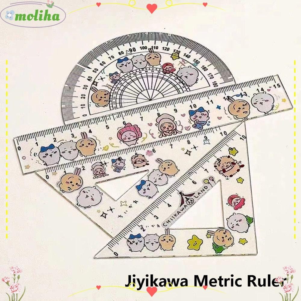MOLIHA 1 Set Metric Ruler, Chiikawa Jiyikawa Plastic Measuring Too ...