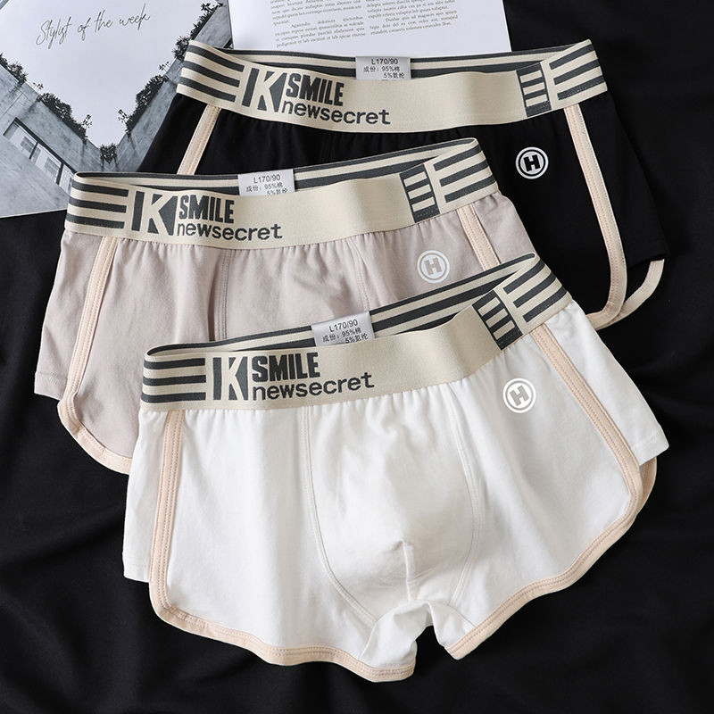 KINGDAFA Fashion Retro Men Underwear Cotton Men Boxer Comfortable