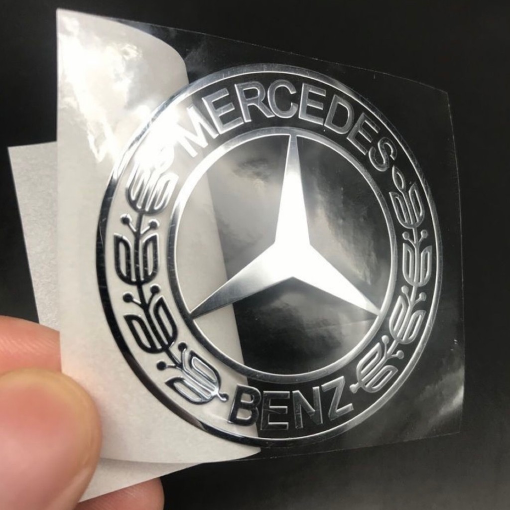 Mercedes Benz logo metal emblem Personalized car stickers for ...