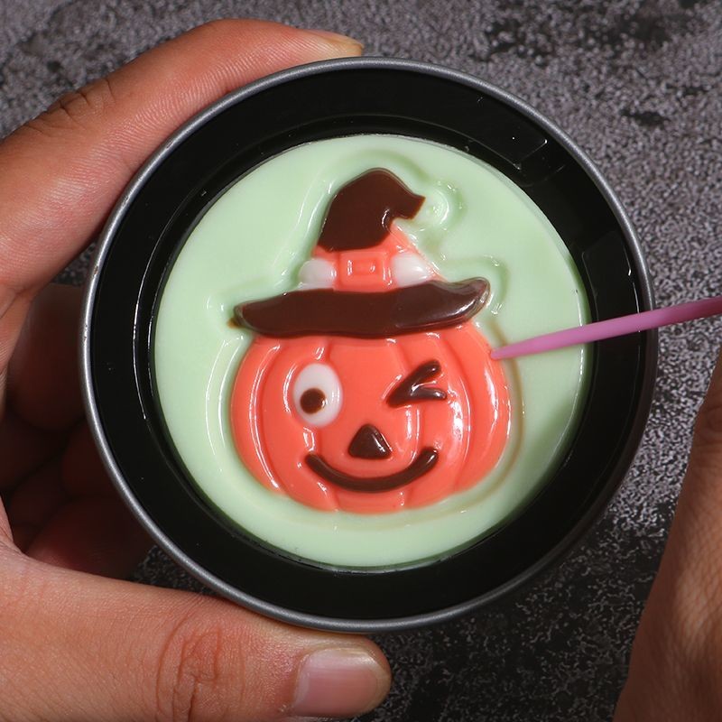 Halloween Candy Cute Cartoon Shape Pumpkin Chocolate Cutout Cake ...