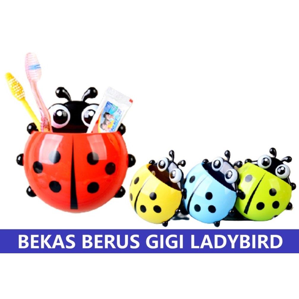 Ladybug Toothbrush Toothpaste Holder Bekas Berus Gigi 精致甲虫牙刷牙膏架 ...