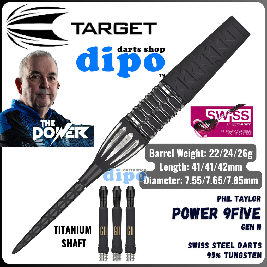 Phil Taylor Darts Target Darts Phil Taylor Power 9-Five Gen 10