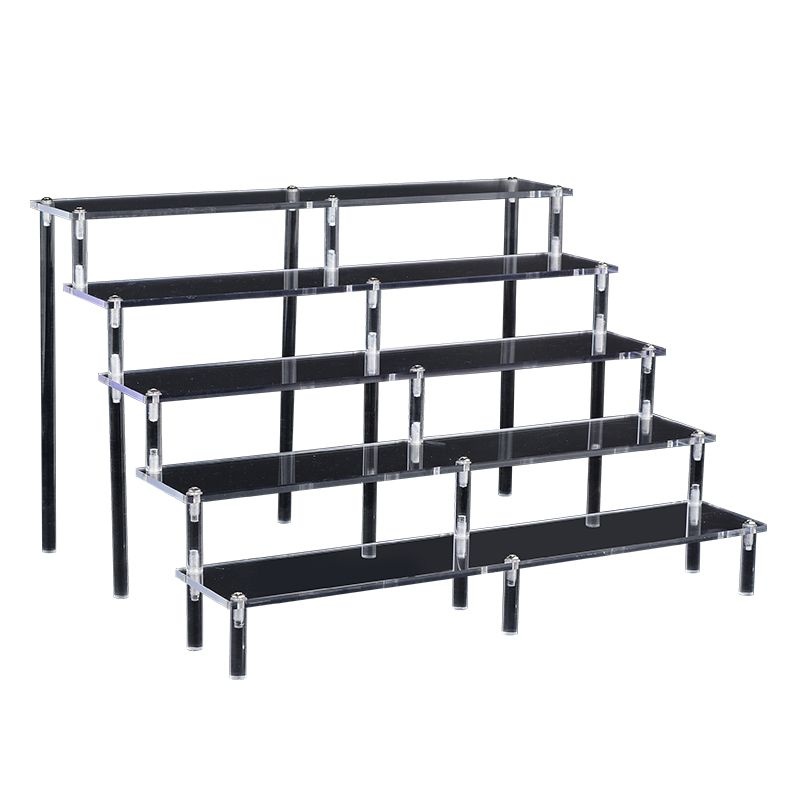 Super long and high transparent acrylic figure storage rack, jewelry ...