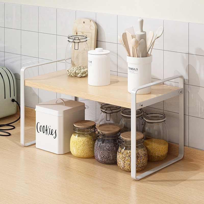 Kitchen Storage Rack Shelf Organiser Multi-layer Microwave Rack Shelf ...