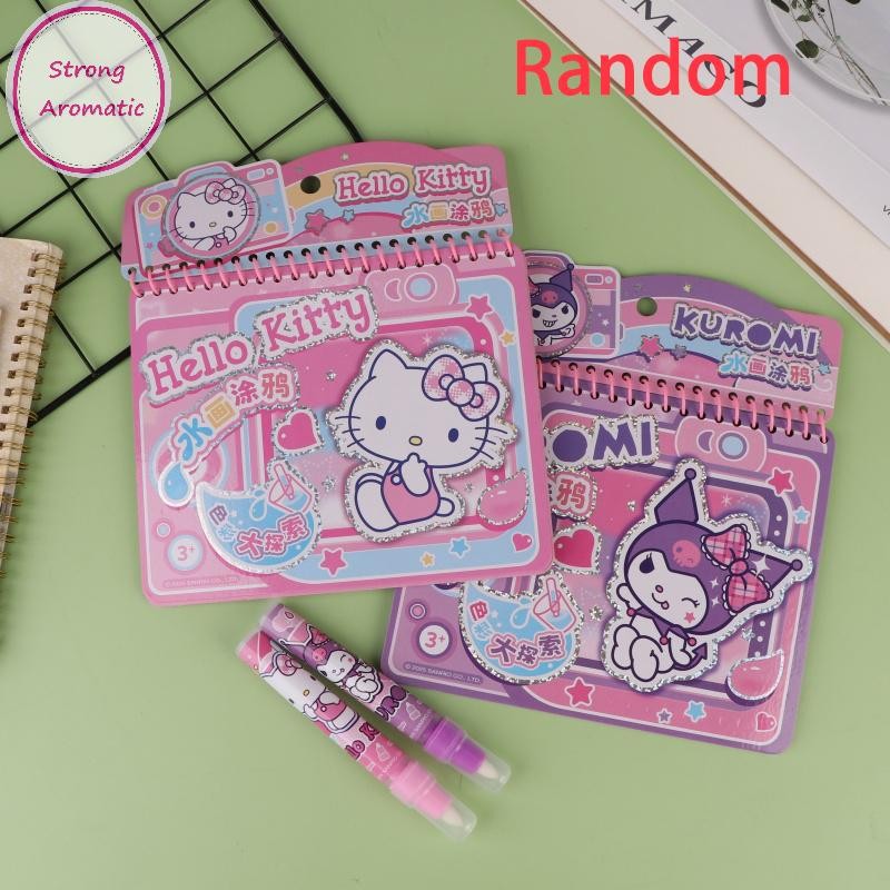 STRO Sanrio Cartoon Large Magical Water Drawing Notebook With Clear ...