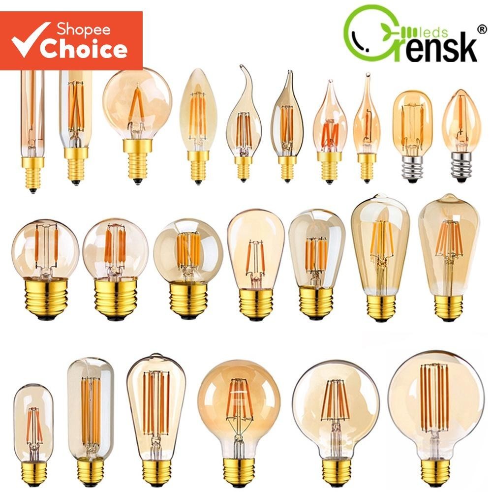 Vitange E12 E14 E27 LED Edison Bulbs 1W 2W 3W 4W 6W 8W LED Filament ...