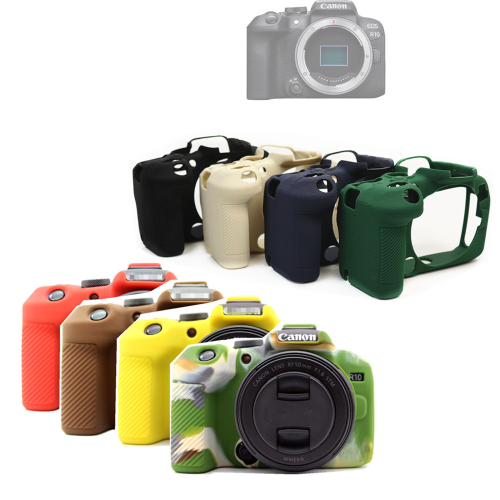 R10 Rubber Silicon Case Body Cover Protector Frame Skin for Canon EOS ...