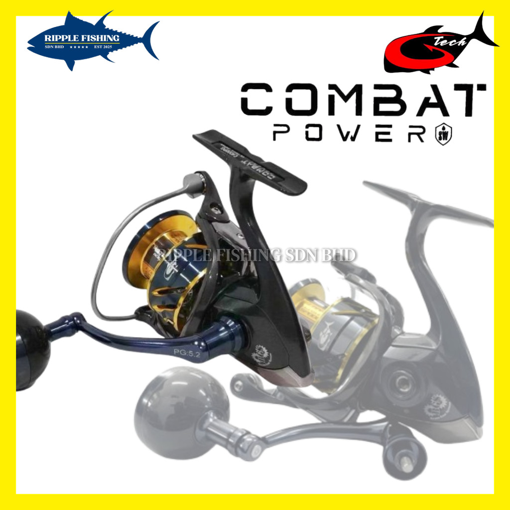 G-TECH COMBAT POWER SW SIGNATURE SPINNING REEL | Shopee Malaysia