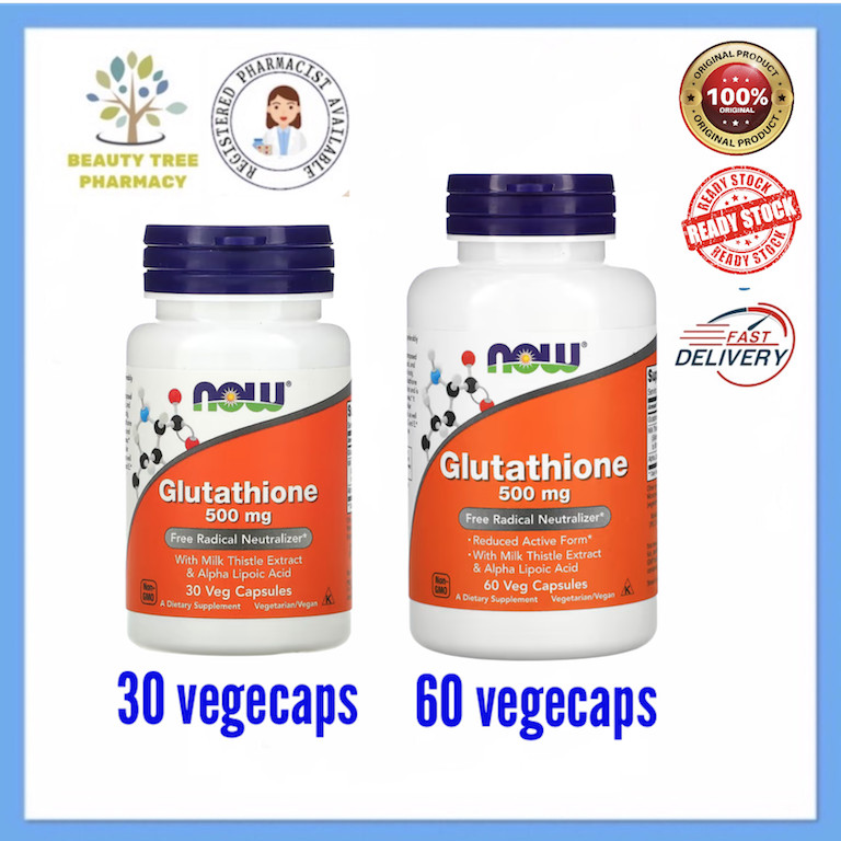now foods glutathione 500 mg 30 veg capsules Alpha Lipoic Acid Antioxidant Capsules NOW Foods Glutathione 500mg With  Alpha Lipoic Acid