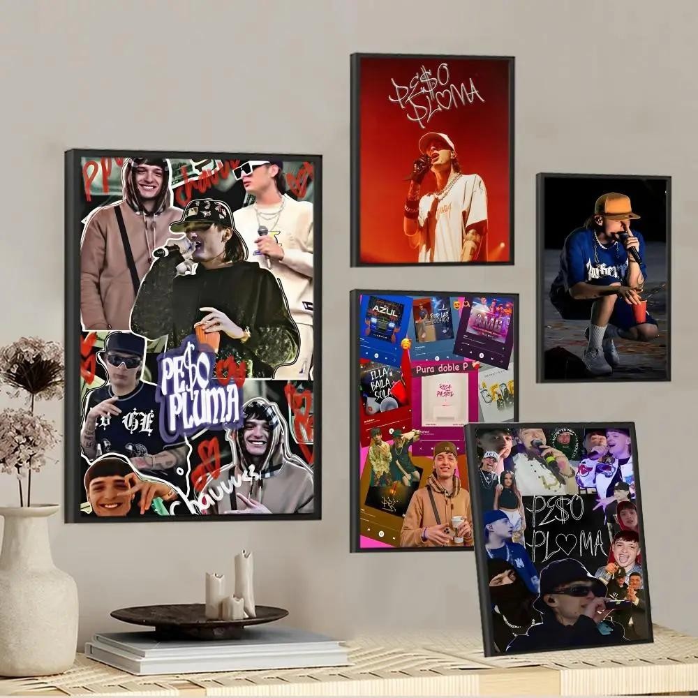 Poster Rapper Mexico Peso Pluma Vintage - Pelekat Dinding Mewah Lekat ...