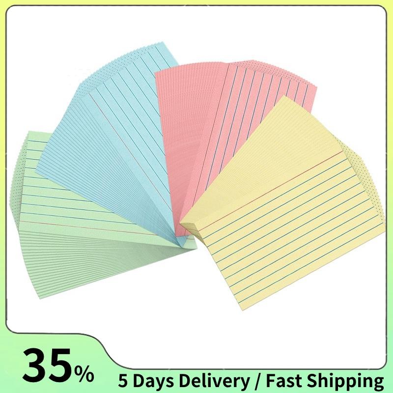 300 Sheets Colored Index Cards 3x5Inch RuledLined Note Cards Color