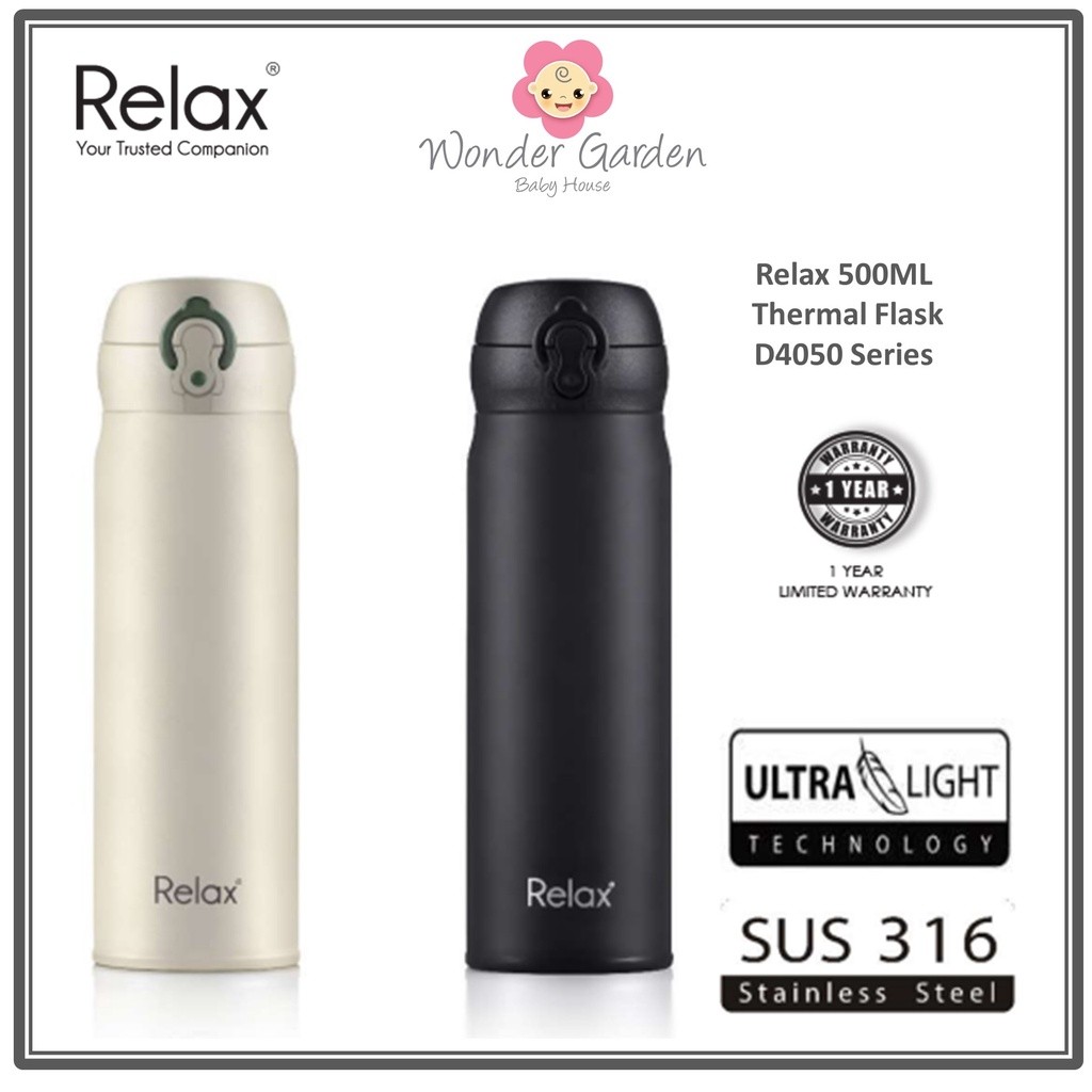 RELAX D4050 Series SUS316 STAINLESS STEEL THERMAL FLASK (Botol Air ...