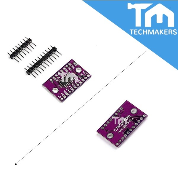 iHaospace 74HC4051 8 channel Analog Multiplexer Selector Module