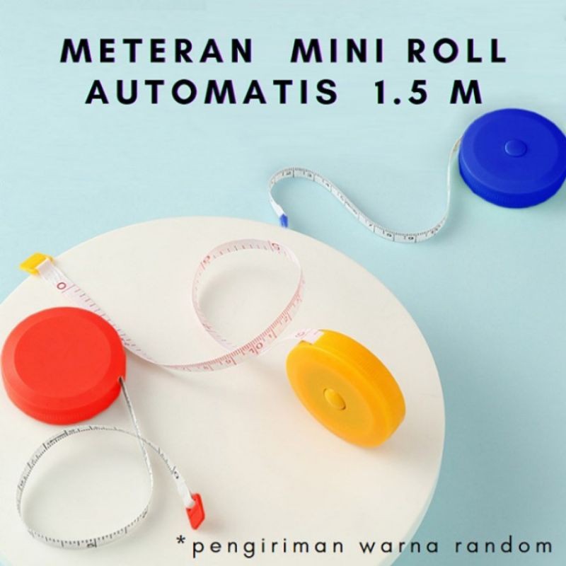 JJ Automatic Rotary Roll Meter Mini Roll Meter Waist Measuring Tool ...