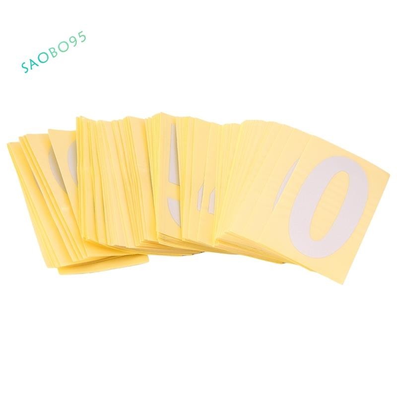 2-Inch Reflective Mailbox Numbers – 10 Sets (0-9) With Sticky Tabs For Easy Peel & Stick