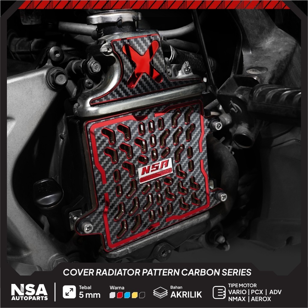 Radiator COVER TWO TONE PATTERN SERIES NMAX AEROX LEXI VARIO PCX COVER ...