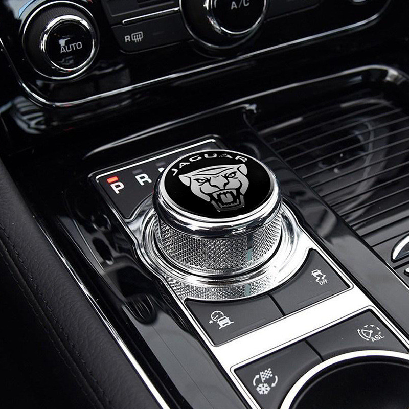 CMAOS Jaguar Aufkleber - 3D Kofferraum Emblem Leopard Panther - Silber Chrom Für XE XF XJ