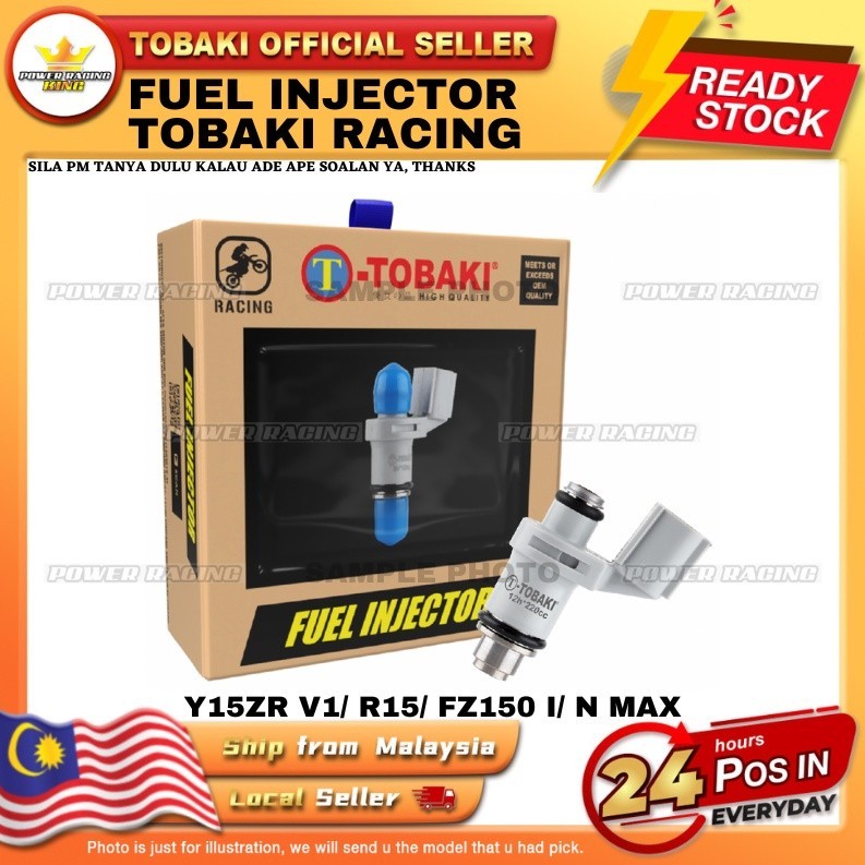 Y15/ Y15ZR V1/ R15 V1 V2 V3/ FZ150 I/ NMAX TOBAKI RACING FUEL INJECTOR ...