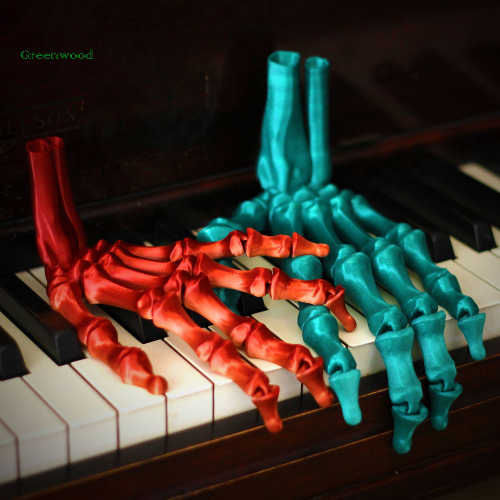 greenwood 3D Printed Skeleton Hand Decoration Realistic Plastic Fake ...