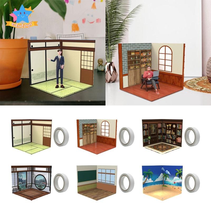 [Edstars] Diorama Backdrop Miniature Showcase for Action Figure Models ...