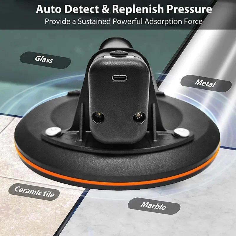 8 Inch Electric Vacuum Suction Cup LED Display Heavy Duty Vacuum Lifter ...