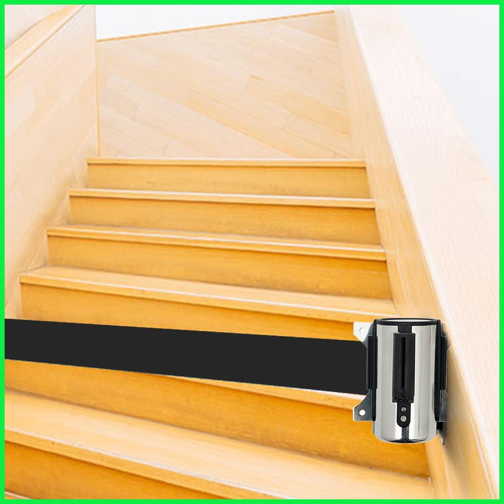 Wall Mounted Retractable Belt Barrier Wall Mount Crowd Control Barriers ...