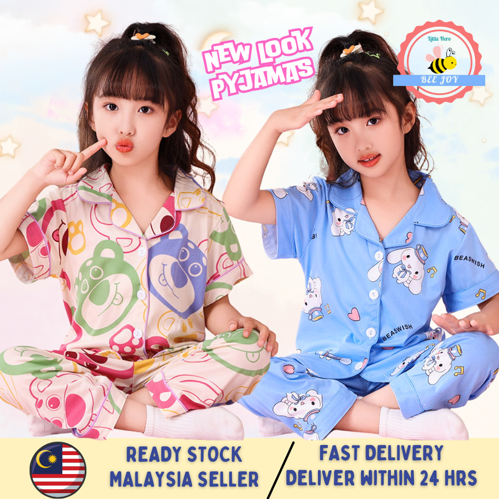 BEEJOY 1-12Y Pyjamas Kids Girl Sleepwear Set Clothes Sanrio Kuromi Cute ...