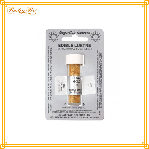 Sugarflair, Dusting Colours Edible Lustre - Royal Gold 2ml | Shopee ...