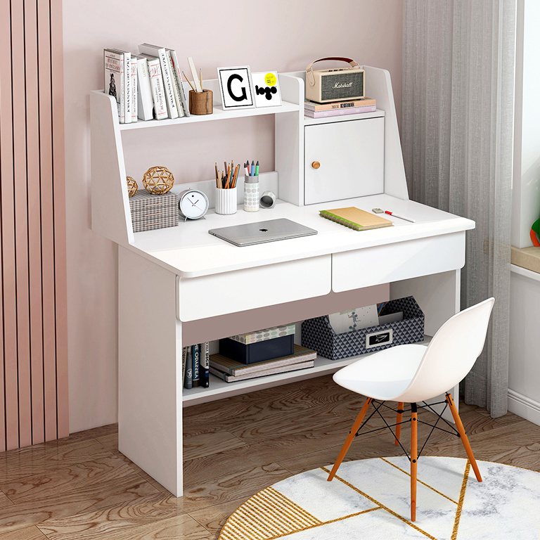 Computer Desk Desktop Household Desk Bookshelf Integrated Table Simple ...