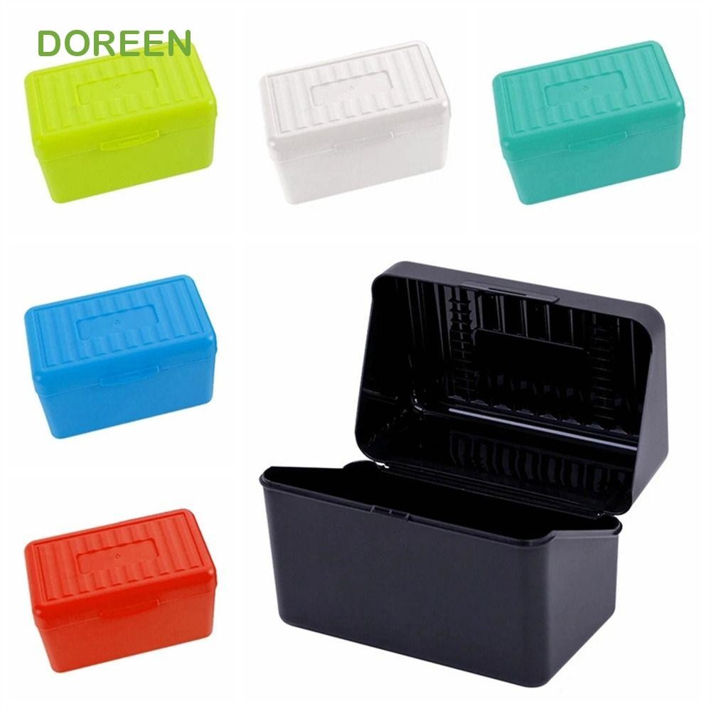 DOREEN Card Storage Box, Large Capacity Solid Colour Business Card ...