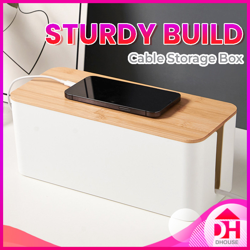 Desktop Cable Safety Socket Storage Box Wire Management Organizer Case ...