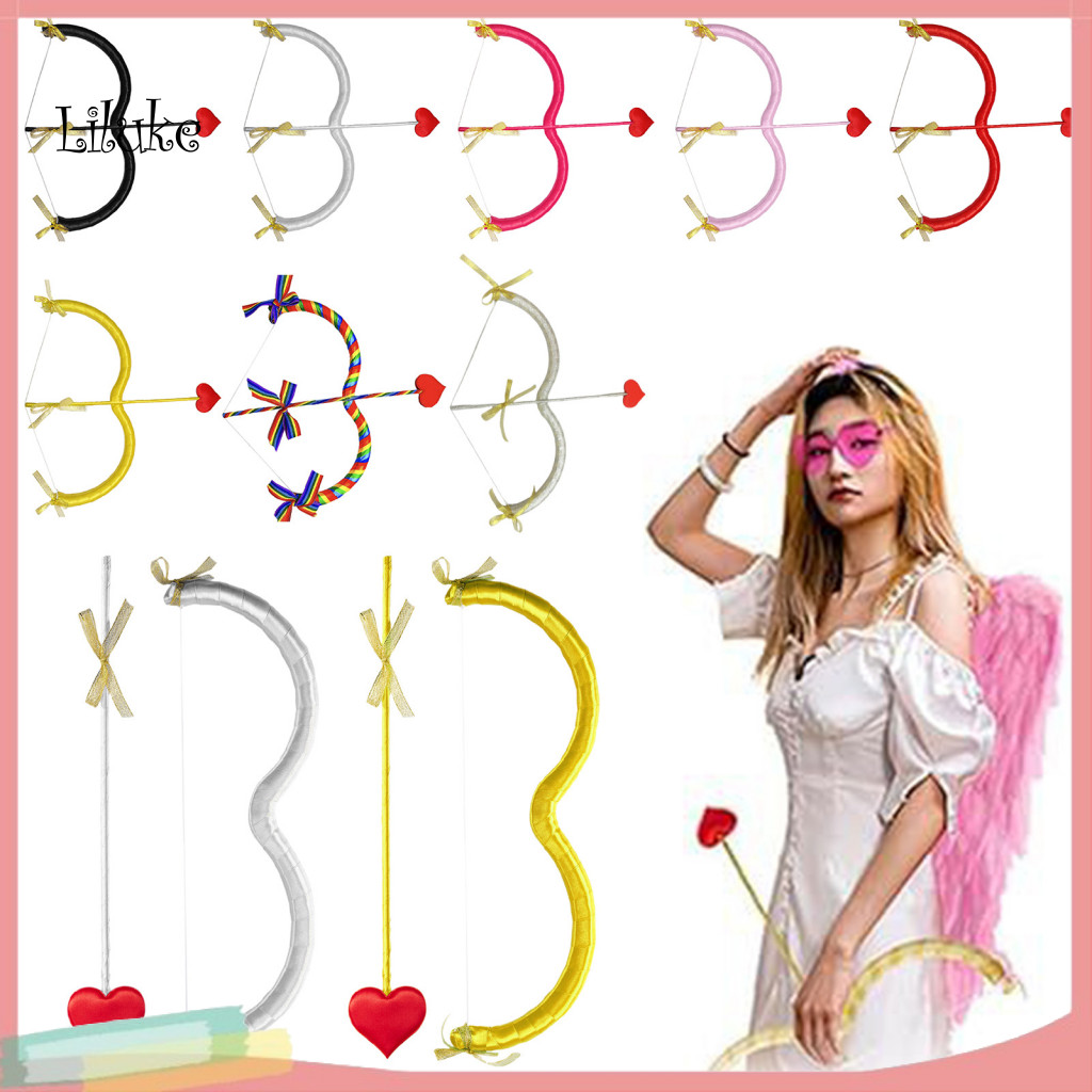 LK Cosplay Prop Bow and Arrow Cupid Bow and Arrow Set Valentine's Day ...