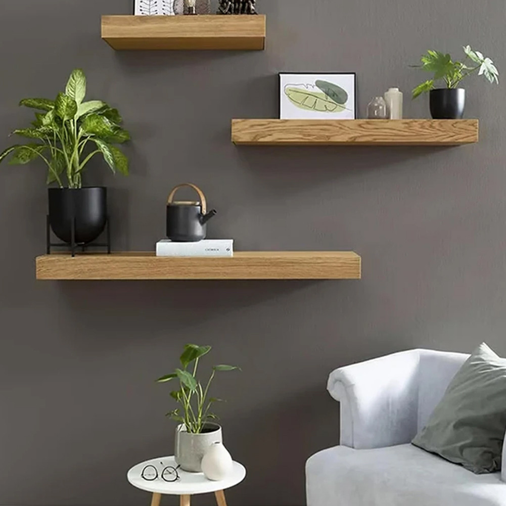 Wooden Magic Flap Shelf with Secret Compartment Concealed Floating ...