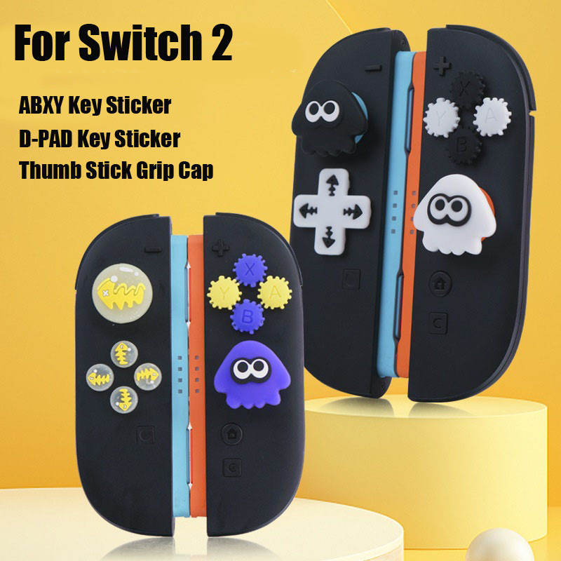Splatoon 3 D-pad Direction Button ABXY Key Sticker For Nintendo Switch ...