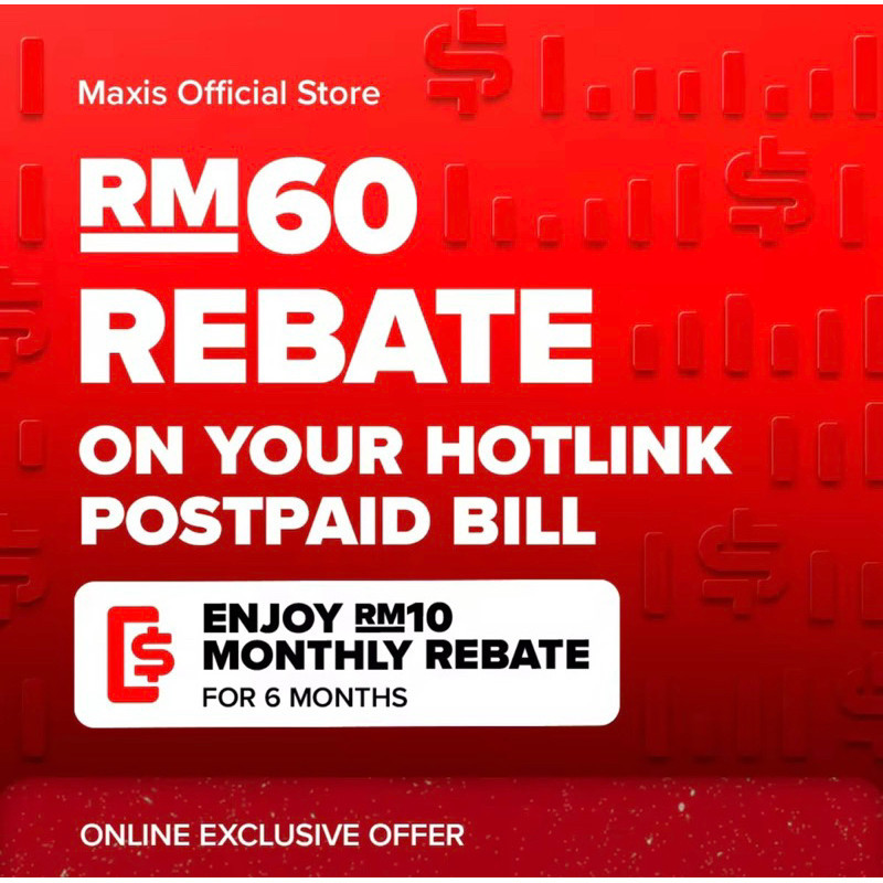 Hotlink Sim Card Postpaid 70 (140GB 5G internet Unlimited Call and SMS ...