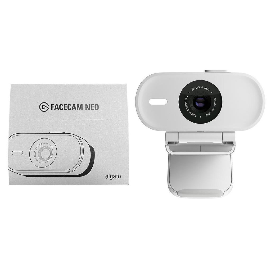 Elgato Facecam Neo 1080p60 FHD USB-C Webcam (White) 10WAE9901 - for PC ...