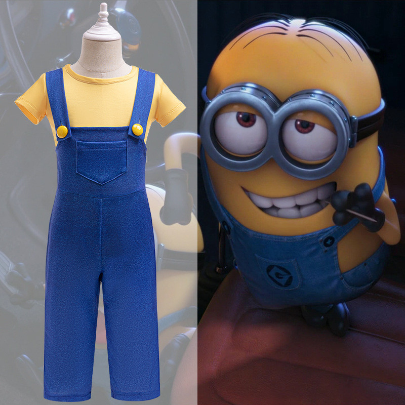 Minion Anime Full Family Halloween Cosplay Costume Boy Jumpsuits Kids ...