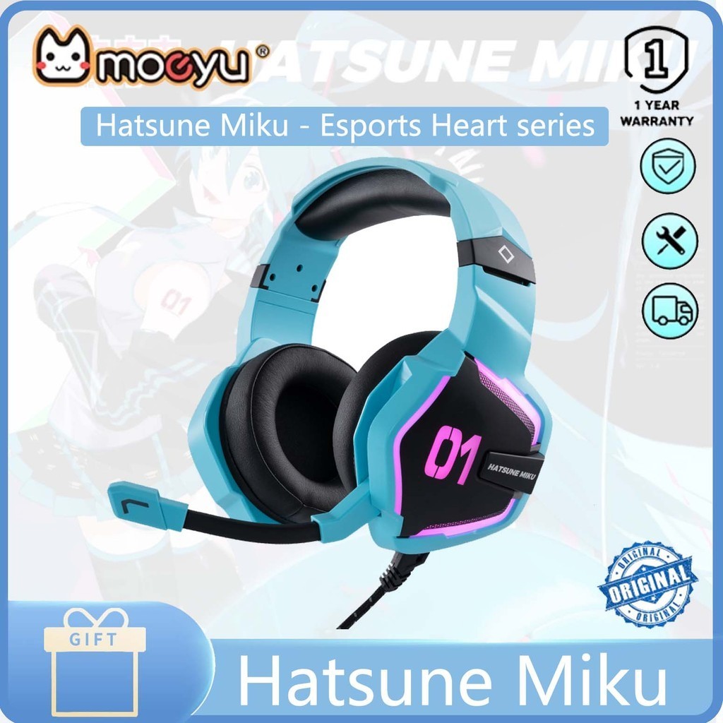 Moeyu Hatsune Miku Esports Heart series esports headphones