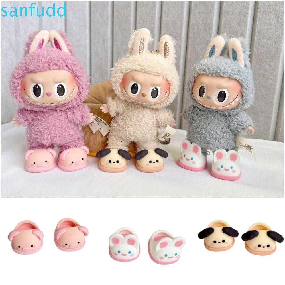 Doll Shoes For Labubu, Cute Shoes Accessories For 17cm Doll Compatible With Sitting Standing Series Silicone Doll Rain Shoes1 Pair Purple No Doll