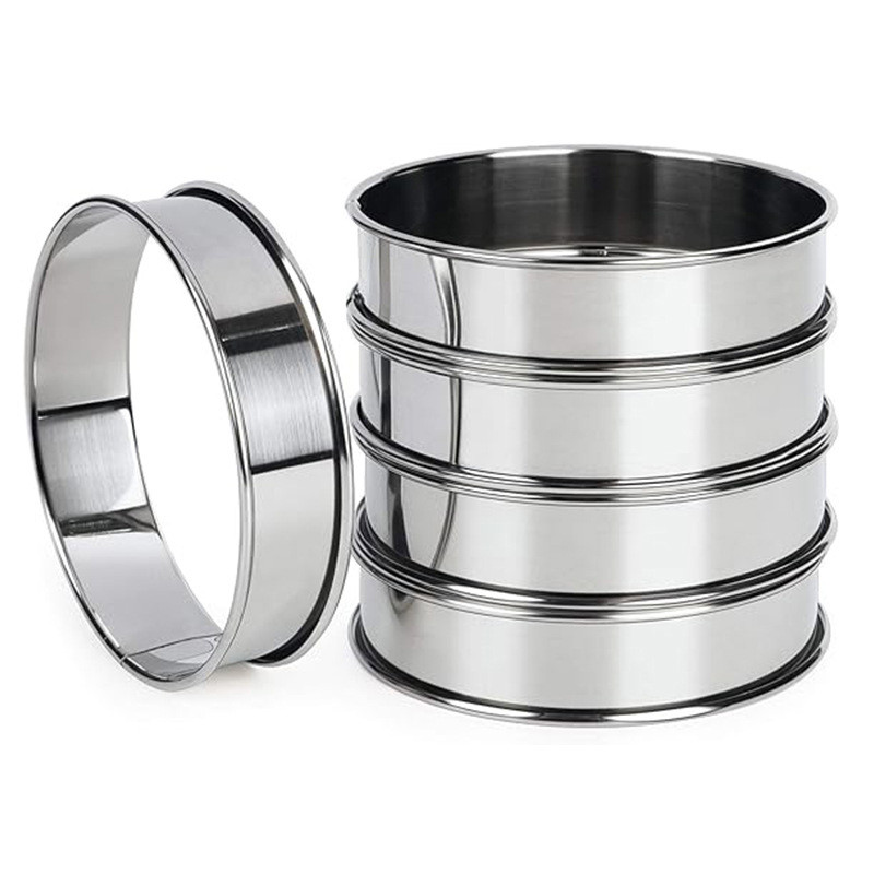 guyumao Stainless Steel Double Rolled Baking Circle Tart Ring Fruit Pie ...