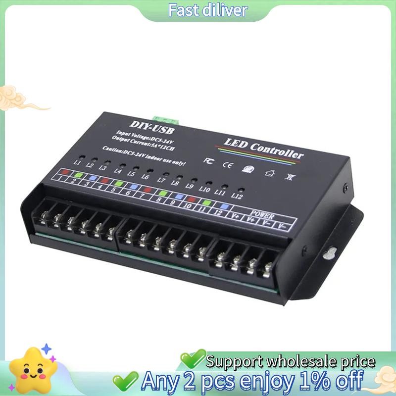 GT-DIY Autonomous Programming Controller 12Way Programmable USB DIY LED ...